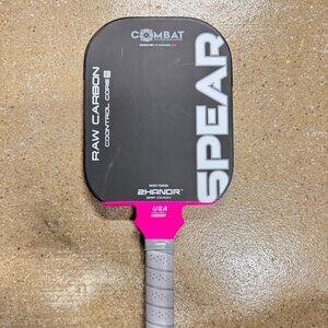 Combat Raw Carbon Control Pickleball Paddle Pink Black USA Approved